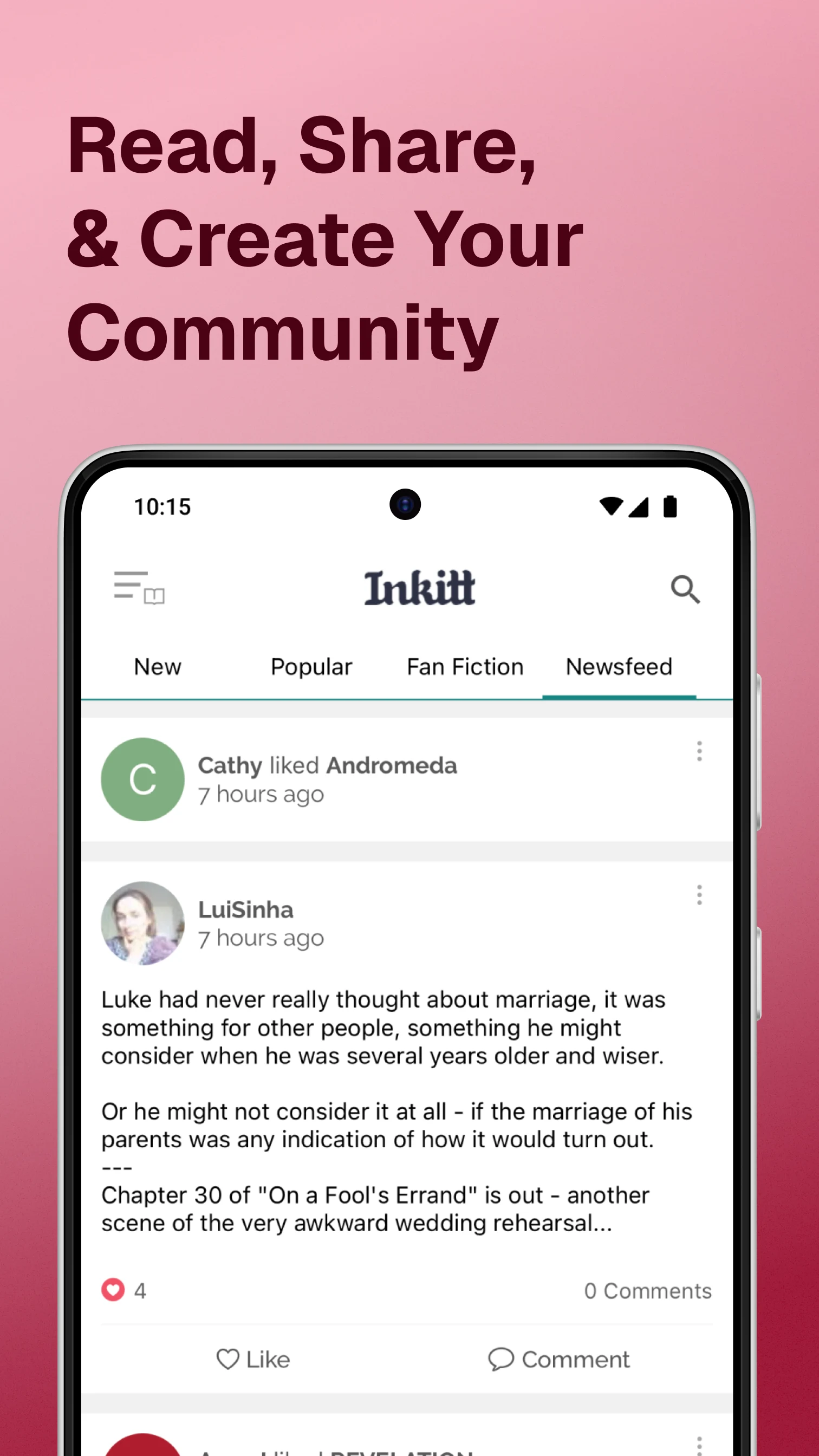 Inkitt: Books, Novels, Stories screenshot